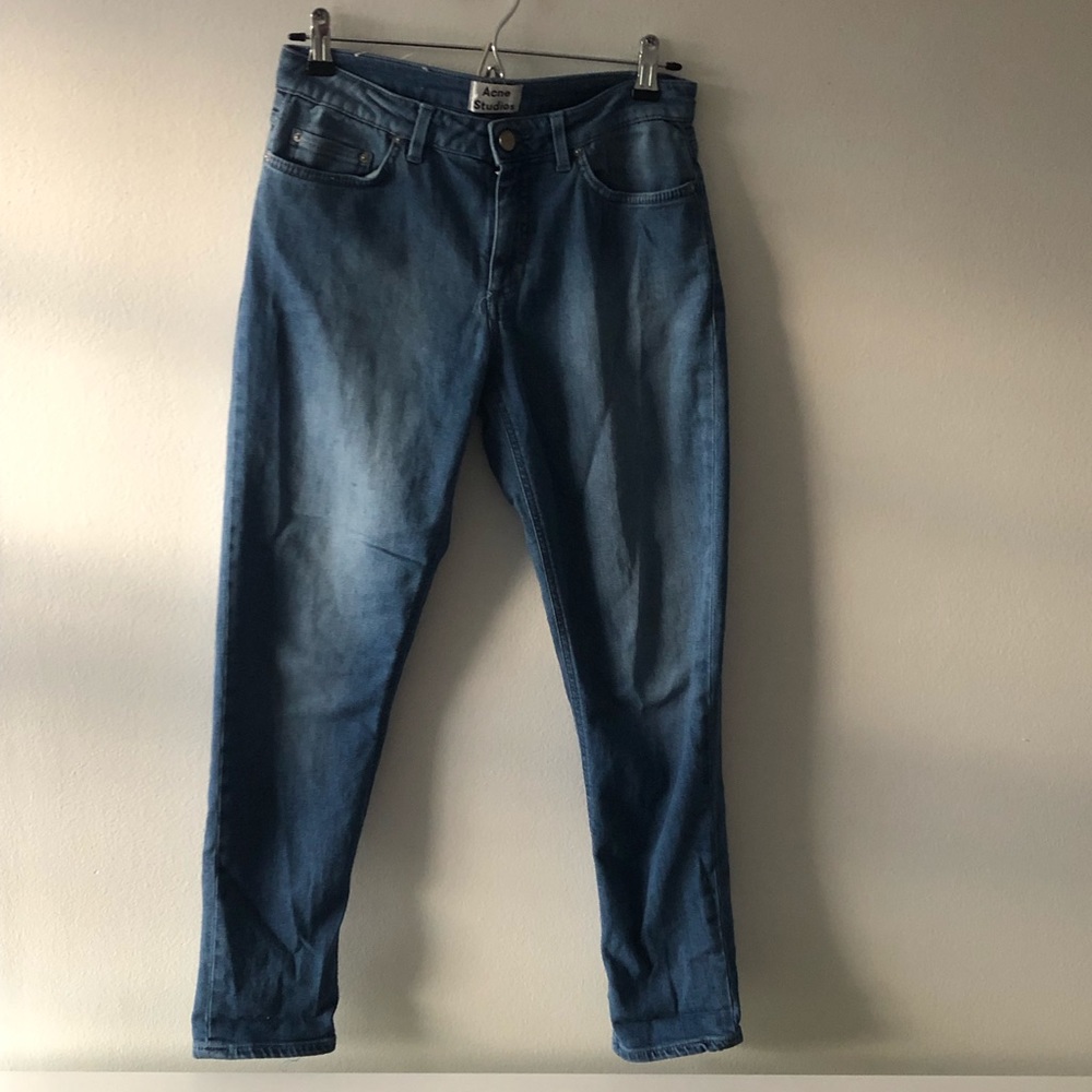acne studios medium wash jeans